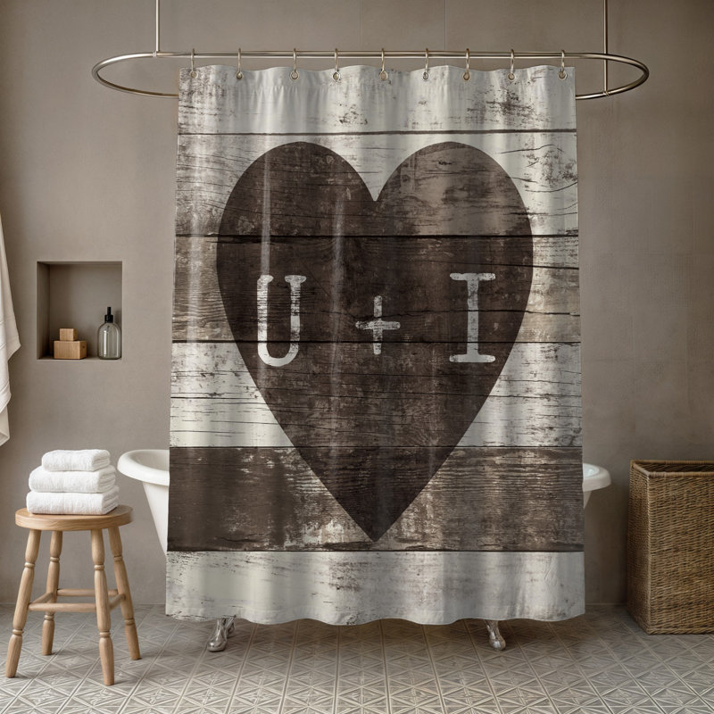 Rideau de douche simple Lovelace