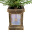 Ensemble de 2 pièces d'arbre de Noël artificiel 4 pi: matériel en polyéthylène de haute qualité, assemblage facile et support en pot