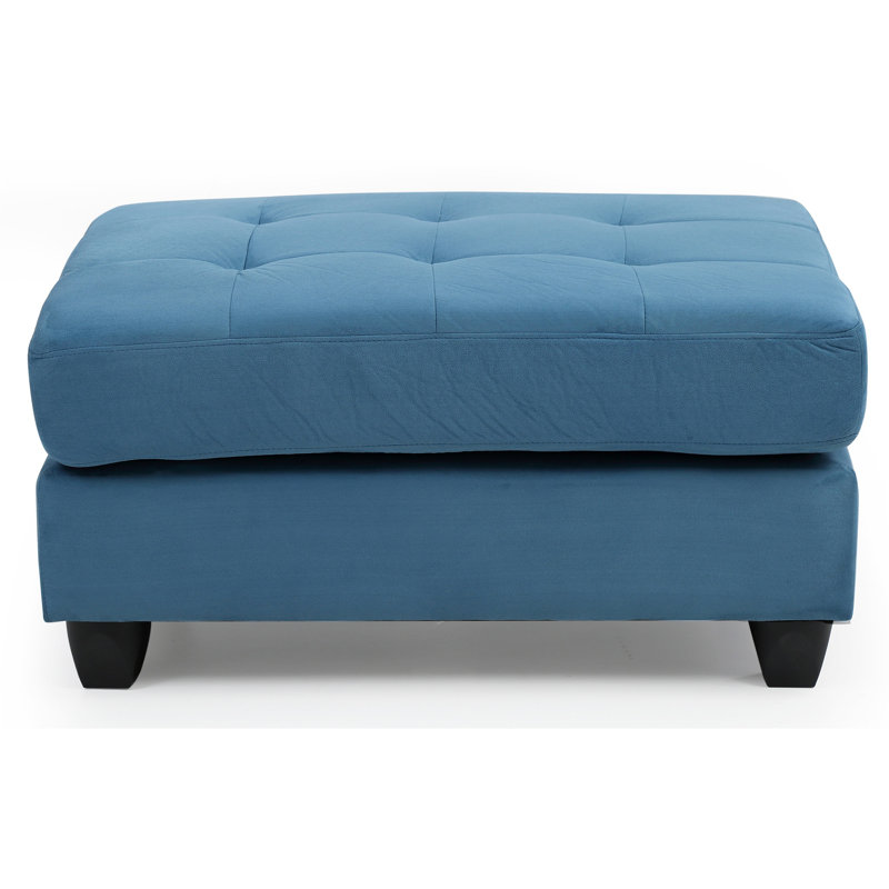Stylish Ottoman For Any Room, Aqua Blue