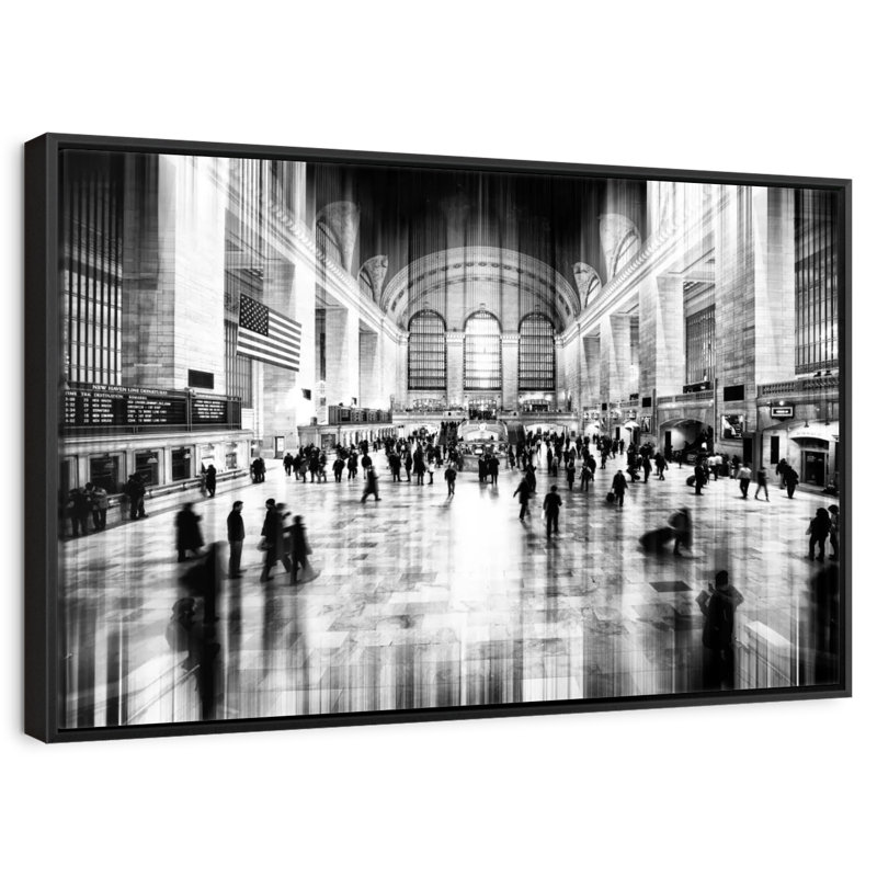 Urban Stretch Grand Central, 46 po x 31 po, Cadre flottant noir