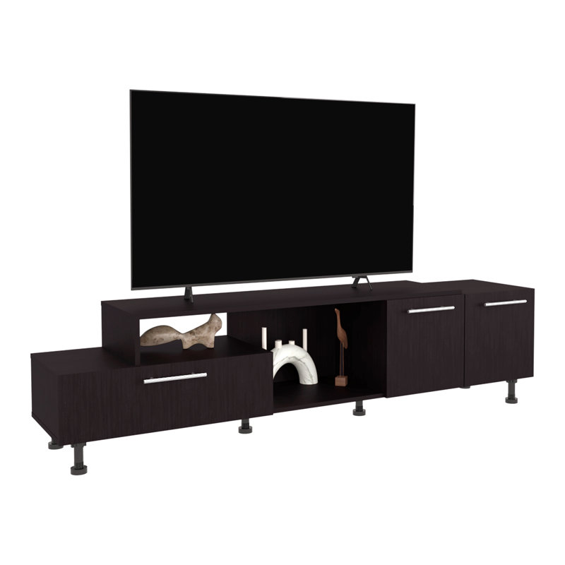 Meuble télé, 3 portes, 1 tablette, capacité de 50 po