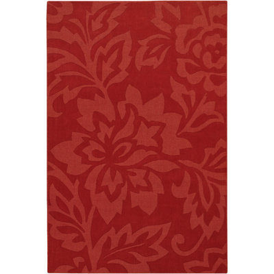 Tapis rouge tissé à la main Jaipur