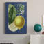 «French Lemon On Navy I», impression sur toile tendue-2138633976