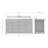 Abbate 60" Single Bathroom Vanity with Carrara White Marble Top-85364018-121645825