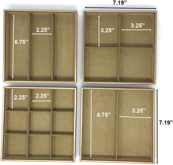 Easy-Clean Craft Trays - Set of 4
