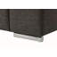 Chaise avec accoudoirs en tissu de lin noir