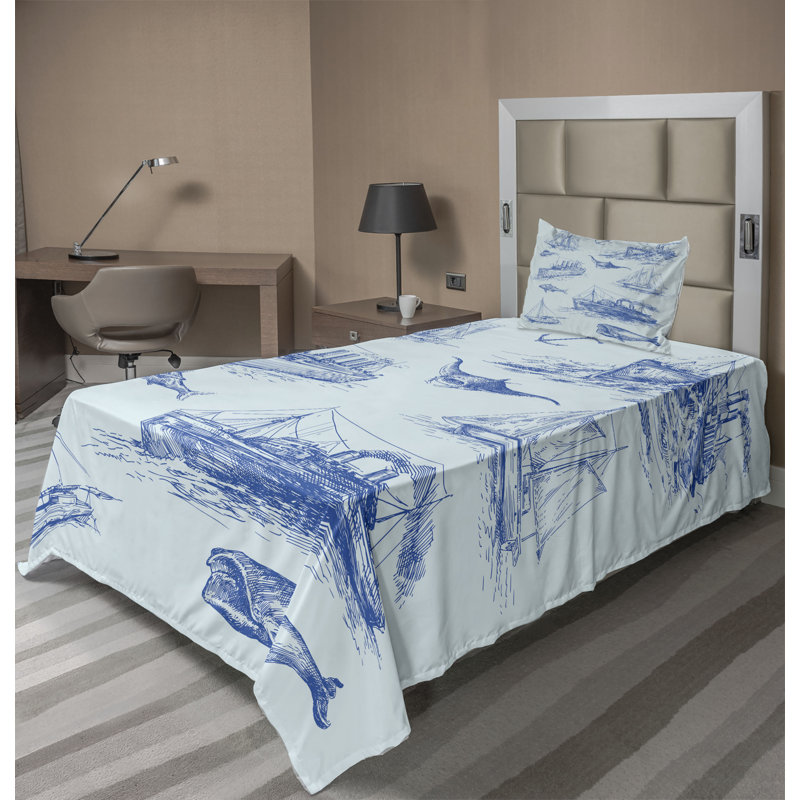 Microfiber Sheet Set, Twin Sheet Set + Fitted Sheet + 1 Pillowcase
