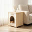 Maison pour animaux solide pour petits chiens, 21 tables d'appoint, blanc crème, design américain