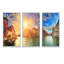 «Grand Canal Venice Panorama - Cityscape», ensemble d'art mural sur toile-1826878040-1826878041