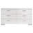 Clapp 6-drawer Dresser White High Gloss
