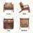 Mid Century Solid Wood Accent Chair Upholstered Armchair with Pillow and  storage Bag