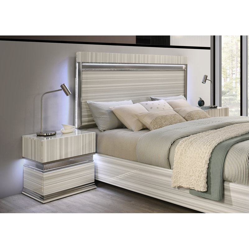 Ensemble de 6 pièces pour très grand lit Carrar, Très grand lit
