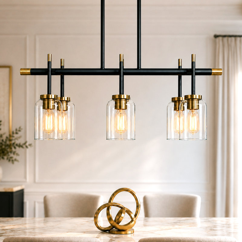 Lustre 6 lumières Modern Farmhouse