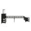 Lit plateforme en métal avec tablettes de rangement à niveaux, armoire de rangement en bois-1531065181-1531065182