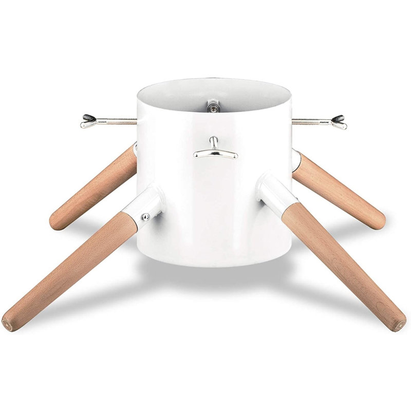 Family Live Tree Stand, 10" H x 12" W x 12" D, White