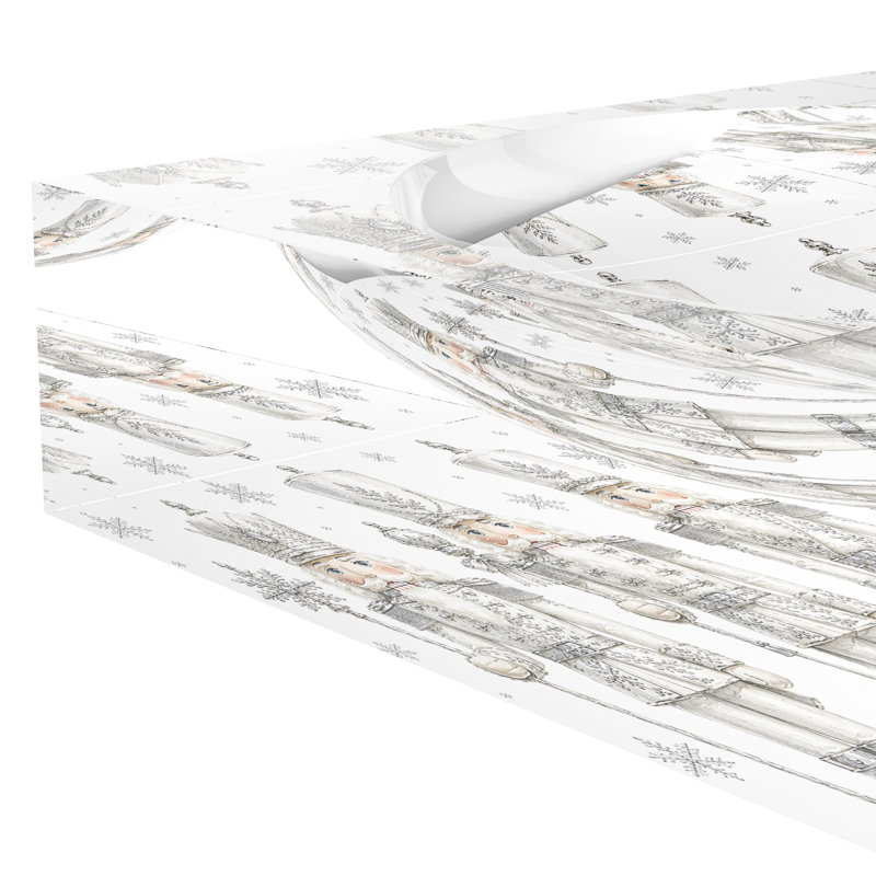 Casse-noisette argenté, 6"W x 6"D, Argent