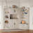 Multifunctional Left-Right Combination Hall Cabinet (Can Be Used Separately) With Storage And 4 Hooks-1407681607