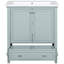 Meuble-lavabo multifonctionnel avec portes et tiroir 30 po
