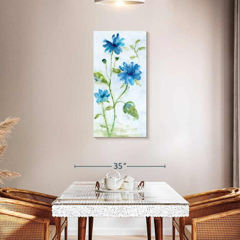 Blue Summer Silhouette I, 42" H x 21" W