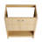 Bathroom Vanity With Vessel Sink, Wall-Mounted Floating White Rectangular Acrylic Integrated Basin Without Faucet, Striped Shelves Layer, Natural Woodgrain Colour