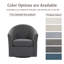 Fauteuil demi-tonneau pivotant rembourré Aunna-1845852539