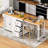 74.8" Kitchen Island With Extendable Dining Table