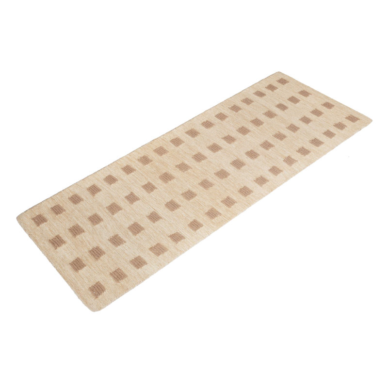Tapis de couloir naturel touffeté à la main 2 pi 6 po x 8 pi Hari, Tapis de couloir 2 pi 6 po x 8 pi