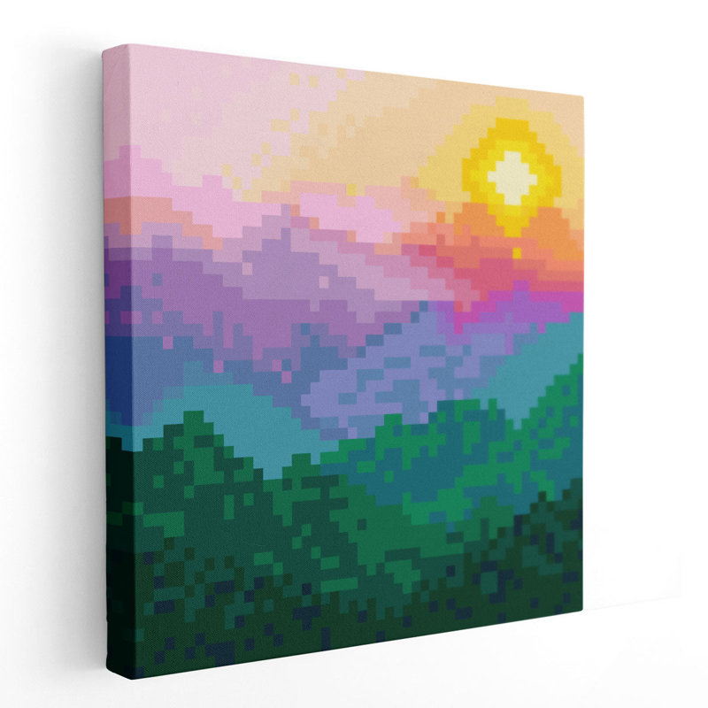 Fantasy Mountain I - reproduction d'art sur toile, H 40 po x l 40 po