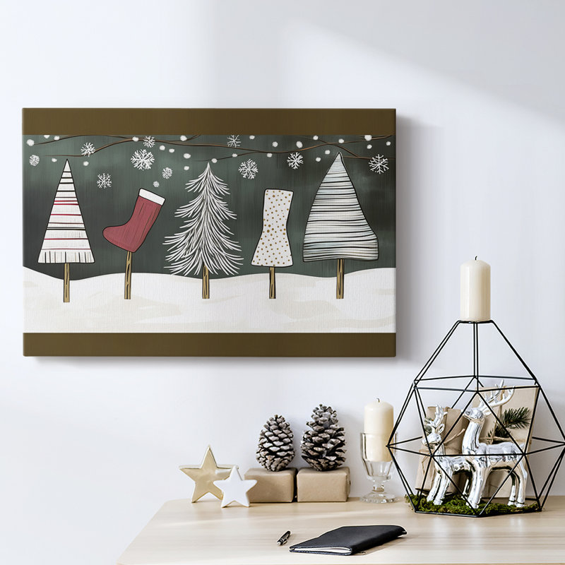 Christmas Holiday Arts - Toile tendue avec châssis XMA171387, H 18 po x l 27 po