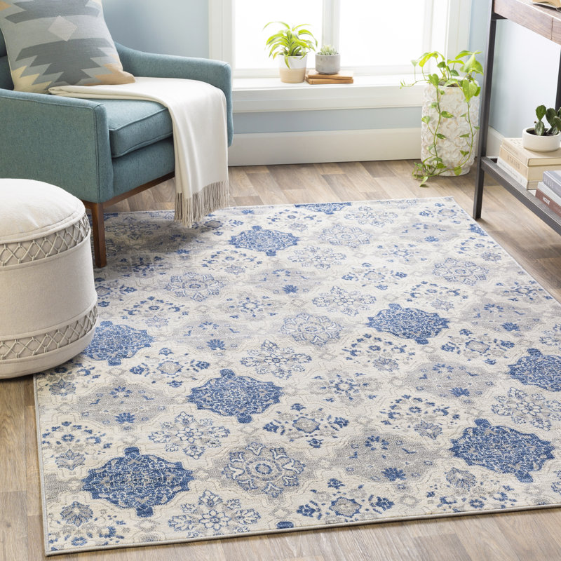 Swaney Oriental Indoor Rug, Rectangle 4'3" x 5'11"