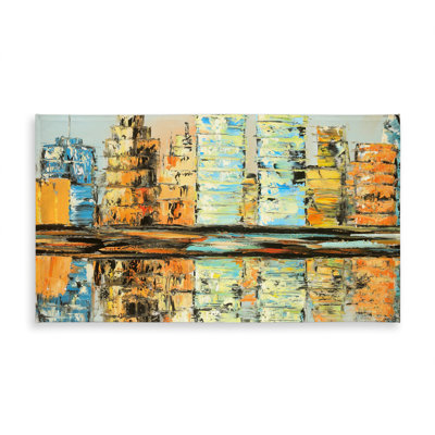 Reflections of a Colorful City Tablecloth | Indoor/Outdoor Decor