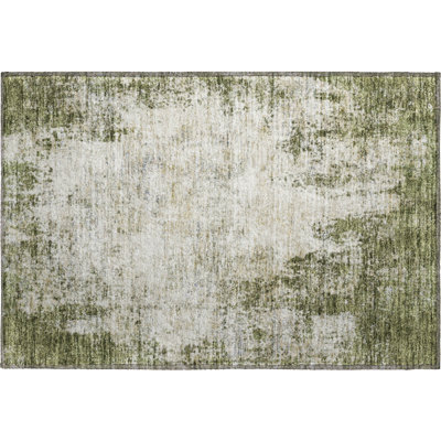 Tapis olive lavable à la machine de qualité supérieure Prisco