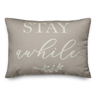 Housse de coussin rectangulaire d’extérieur stay some