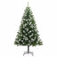 Artificial Hinged Christmas Tree with Flocked Snow-1693989649-1693989637