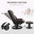Comfortable 360° Swivel Recliner Chair with Footstool for Relaxation  30" W x 31.5" D x 40.25" H. Reclining Size: 44" L x 31" W x 36.25" H. Assembly required.-1506768525