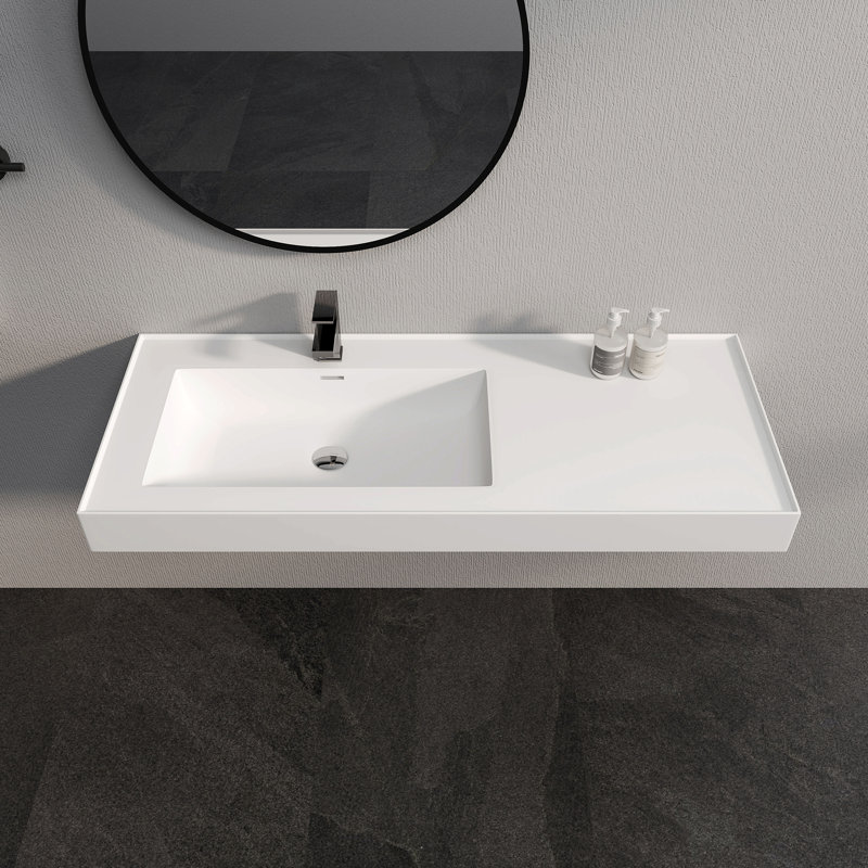 Lavabo de salle de bain mural 47 po