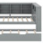 Lit de jour simple avec lit gigogne, tablette et port USB-419236085
