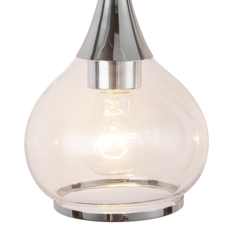 Éclairage pour meuble-lavabo Marsi, Chrome, Verre transparent, 3
