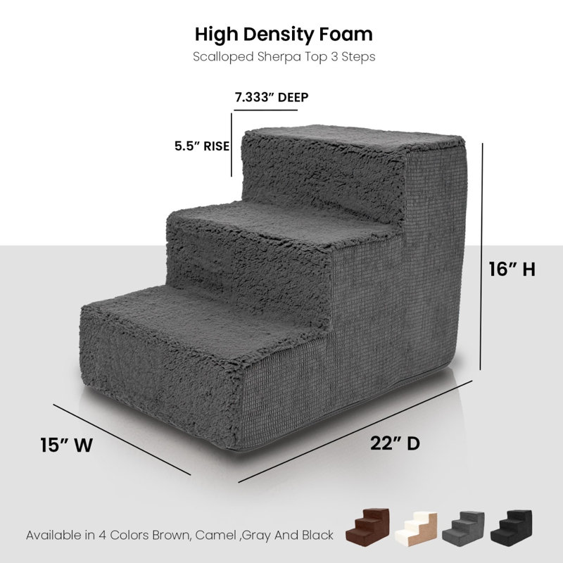 Dessus en sherpa haute densité à large échelle en 3 étapes, Gris