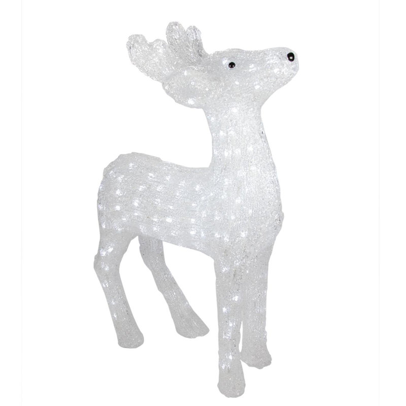 Décoration de Noël lumineuse renne de qualité commerciale, H 24 po x l 15 po x P 6 po