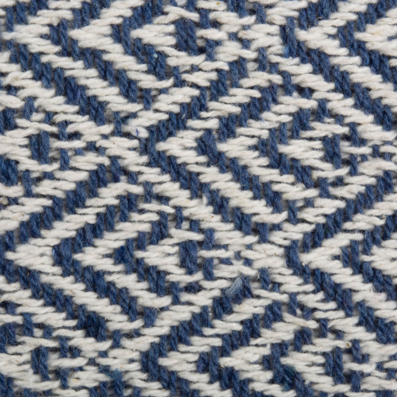 Anoka Diamond Table Runner, French Blue