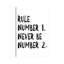 Règle numéro - reproduction d'art textuel-52873099-52873097-52873087