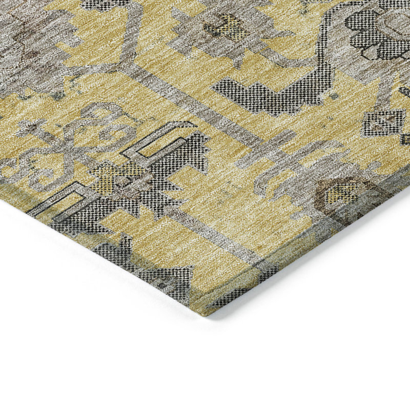 Alta Washable Oriental Indoor / Outdoor Rug, Rectangle 9' x 12'