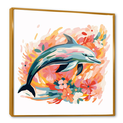 Dive Dolphin S Grace I - Animals Dolphin Wall Art