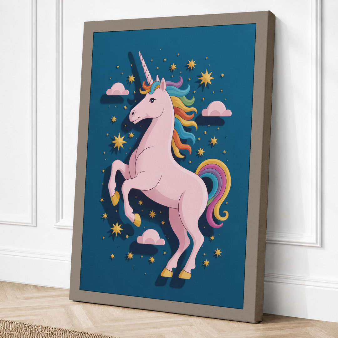 Magical Unicorn Dreams Maximalist - Wrapped Canvas