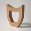 Fauve 7" Wood Tabletop Candlestick