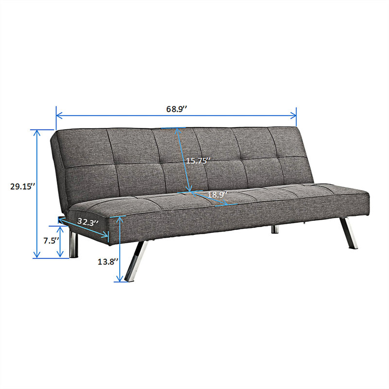 Upholstered 68.9'' Sleeper Sofa