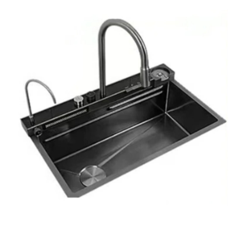 Évier de cuisine en acier inoxydable 29,5 po L