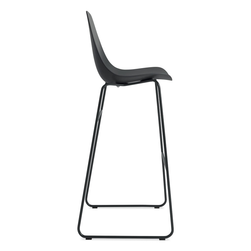Clean Cut Stool with Sled Leg, Putty, Bar Stool (31” Seat Height)