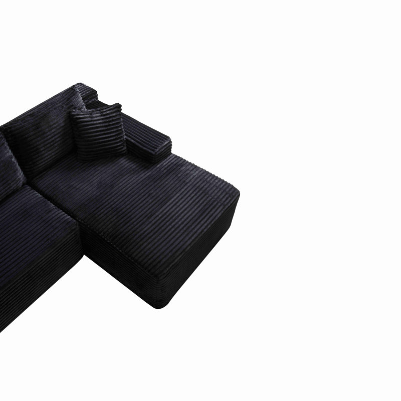 Canapé modulaire 106,3 po Cloud, Noir